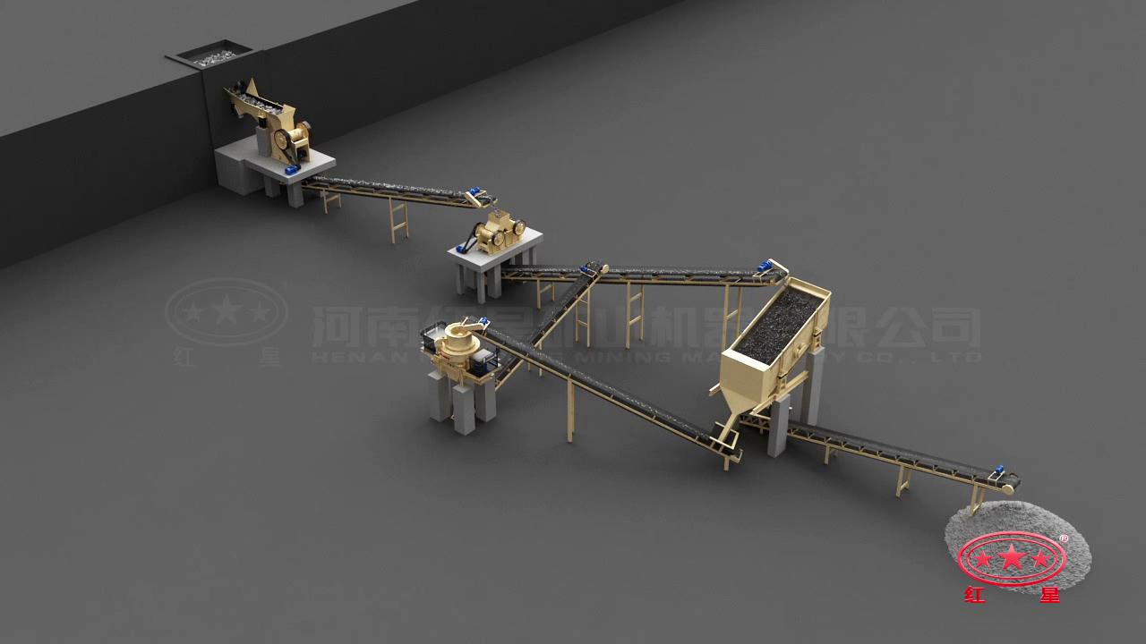 先粗、中細(xì)碎后再制砂