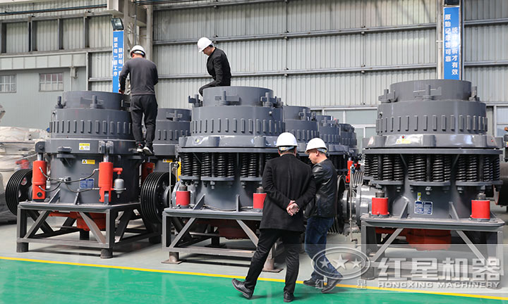 多家對比后二次到廠，選擇兩臺圓錐破