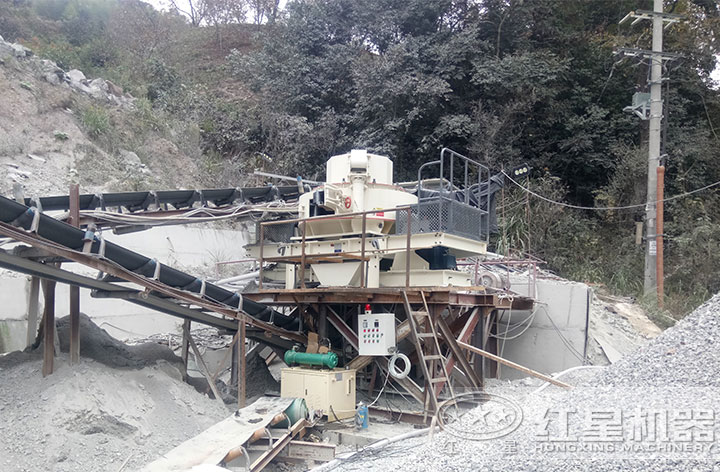 VSI制砂機作業(yè)現場