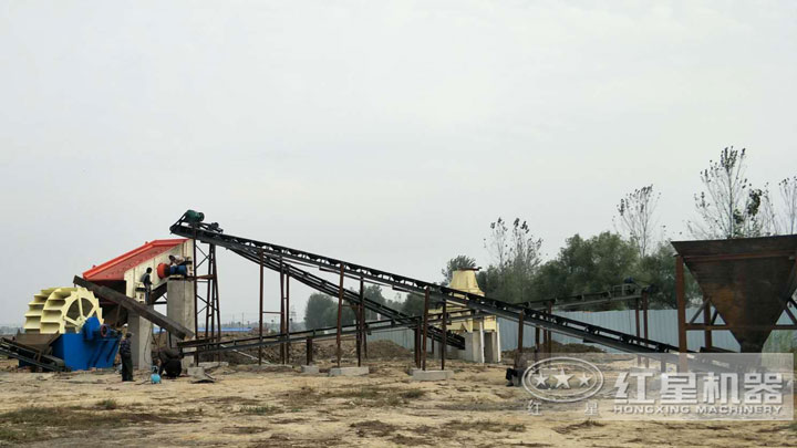 制砂生產(chǎn)線實拍圖，還有多種配置可以選擇