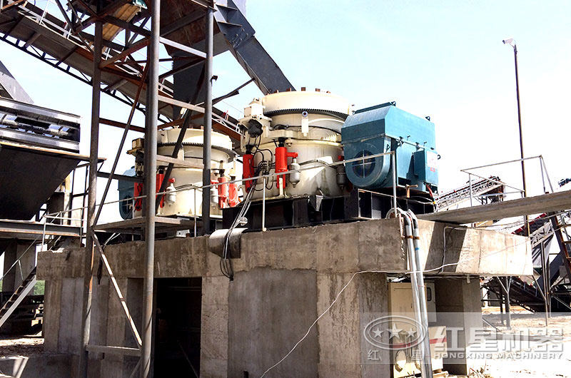 圓錐破產(chǎn)量大，自動(dòng)化程度高，適合中大型砂石廠